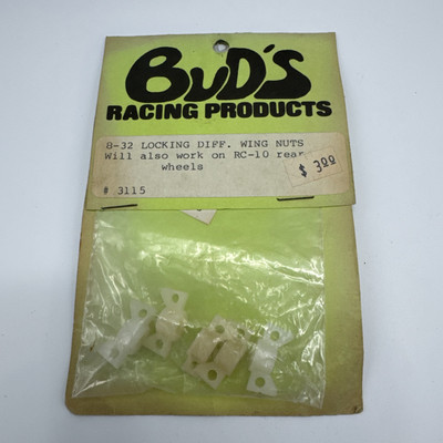 Bud's Racing BRP 3115 8-32 Locking Diff Wing Nut Nylon RC10 Wheel