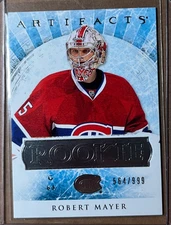 2012-13 Artifacts ROOKIE Robert Mayer #181 SN: 564/999 Montreal Canadiens