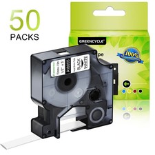 For DYMO Rhino 4200/5200 Heat-Shrink Tube 18055 Industry Label Tape 1/2"x5' 50PK