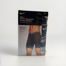 Nike Men's Dri- Fit Cotton Stretch Long Boxer Brief 3-Pack Size XL