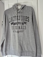 Image of Mens Hoodie Jack & Jones Originals Logo Hooded Sweatshirt Pullover Top L BNWT