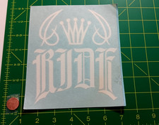 Rude Vintage Transfer Sticker Decal Original Old Stock