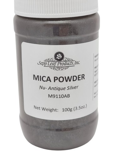 Mica Powder Nu Antique Silver Fusing Flameworking 3.5 oz Pixi Dust Any ...