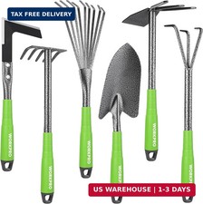 WORKPRO 6-Piece Garden Tool Set, Heavy Duty Gardening Hand Tools with Soft Rubbe