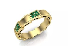 Gold Emerald Snake Ring   Eternity Serpent Promise Band - Best Valentine Gifts