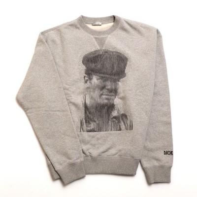 DIOR HOMME HERREN JACK KEROUAC Stickerei Baumwolle SWEAT SHIRTS GRAU Gr.L...
