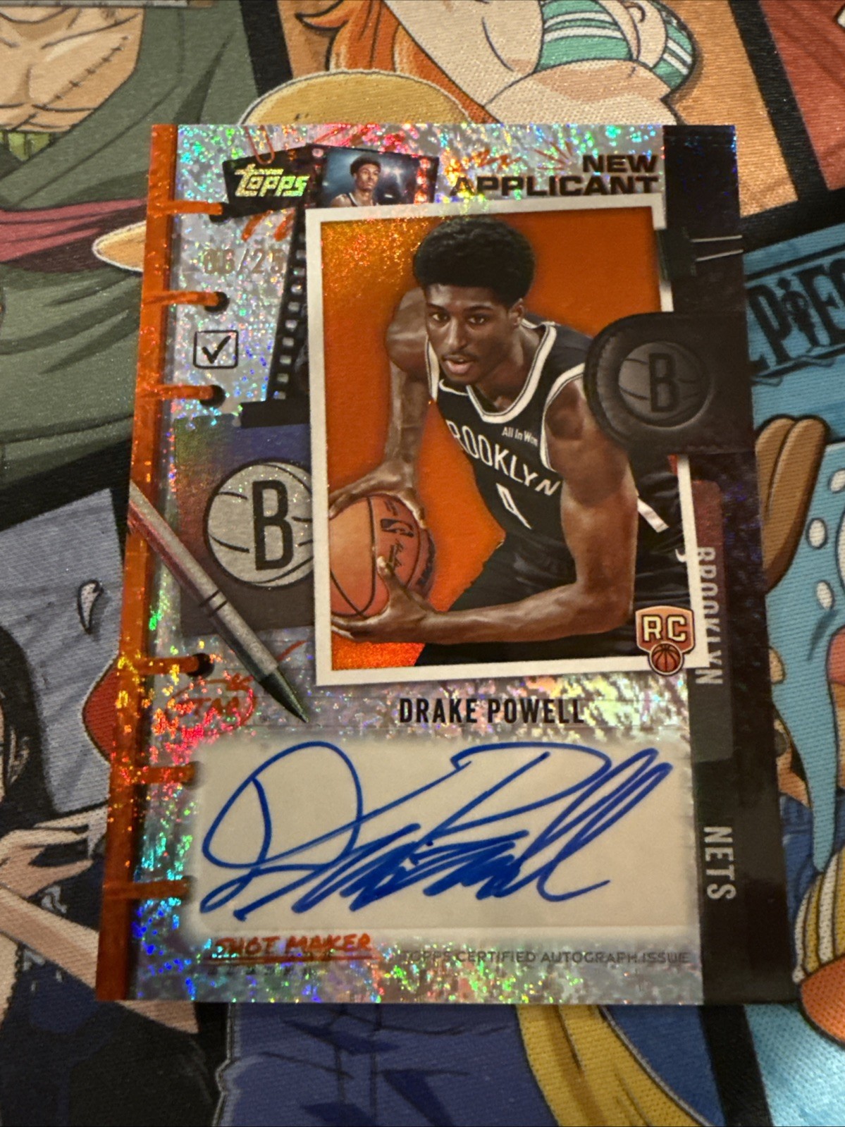 2025-26 Topps Drake Powell New Applicant Rookie Auto Orange /25