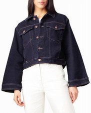 Nicole Miller Lenox Hill Bell Sleeve Crop Jacket Size L