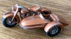 Vintage 1960s Lesney Matchbox No.66 Diecast Harley Davidson Motorcycle & Sidecar