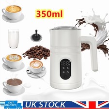 Electric Milk Frother Warmer Foamer 4in1 Hot Cold for Coffee Latte Cappuccino