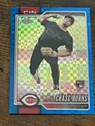 2026 Topps Chrome #134 Chase Burns Blue X-Fractor #/150 Rookie RC