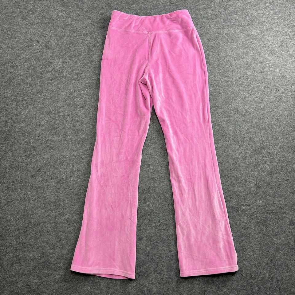 Pantalones Yogalicious Niñas Grandes 12 Terciopelo Acampanado Elastizados Yoga Ropa Activa Foto 4 de 4