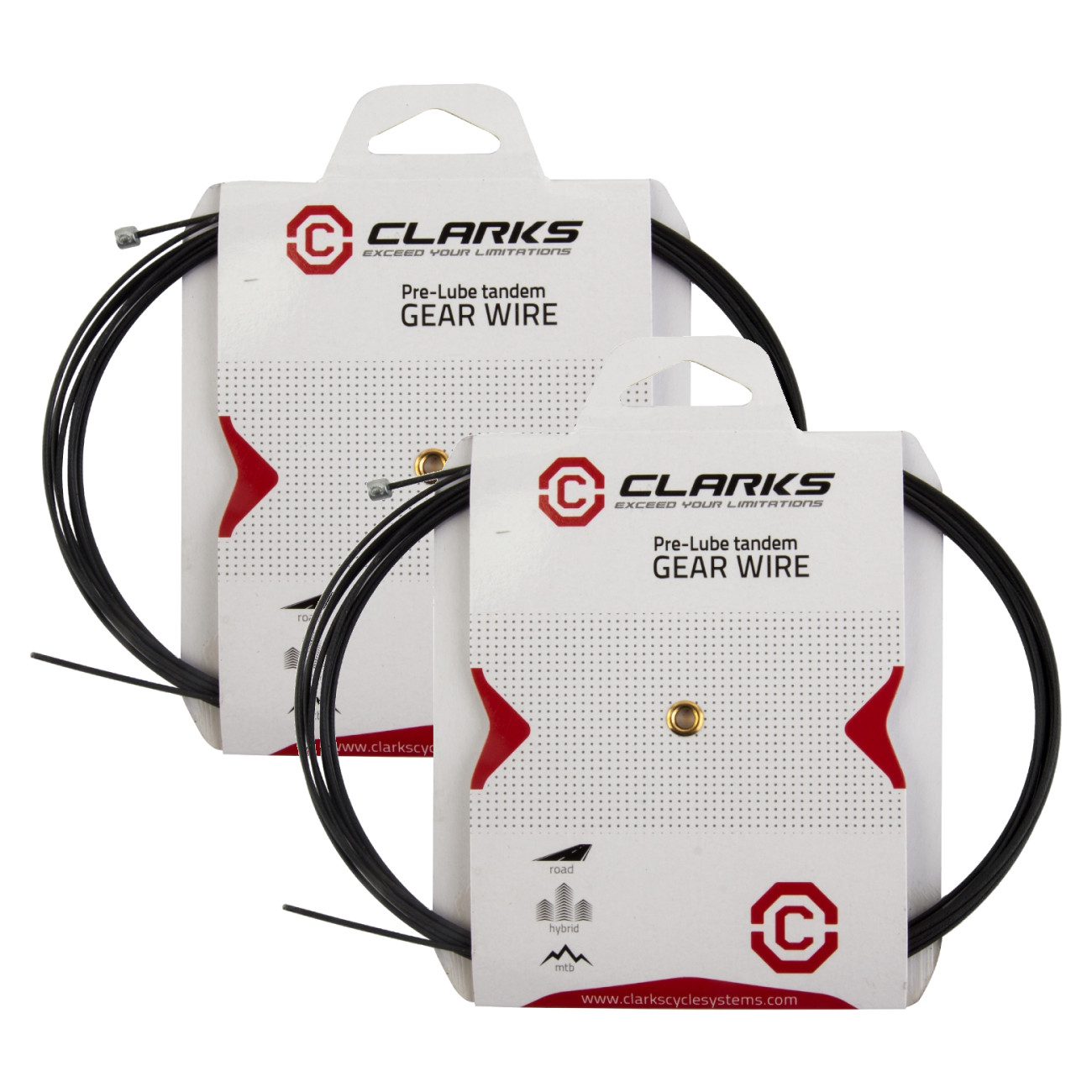 Упаковка из 2-х оцинкованных тефлоновых зубчатых проволок Clarks спереди или сзади 3060 мм 11 мм черного цвета 3890₽