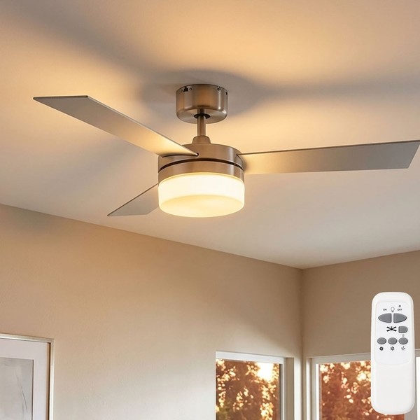 Deckenventilator Deckenleuchte Ventilator Fernbedienung Vor-RüCklauf Led 105 Cm-image