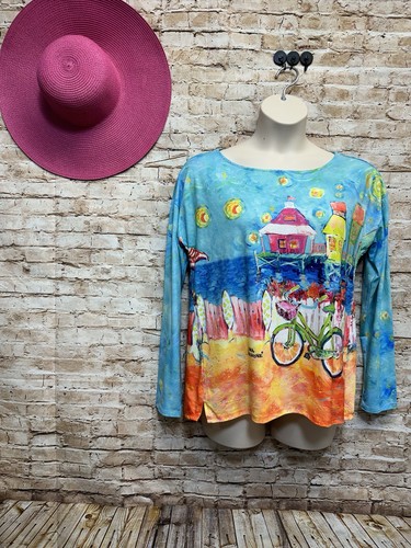 Leoma Lovegrove Copyright Art "My Happy Place" Stricktop Gr. L