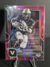 Sedrick Alexander 1st Pink Lava Refractor 2025 Bowman Chrome University Card #14