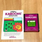 Kaboom! ATARI 2600 Game Cartridge With Manual Cleaned and Tested