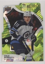 2021-22 Upper Deck Allure Rookies Green Rainbow Die-Cut 22/99 Cole Perfetti 0i6