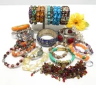 VINTAGE TO NOW FASHION/COSTUME JEWELRY BRACELET LOT, STRETCH TYPE