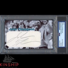 John Thompson signed Cut 3x5 Custom Card PSA DNA Slab Basketball Auto C5425