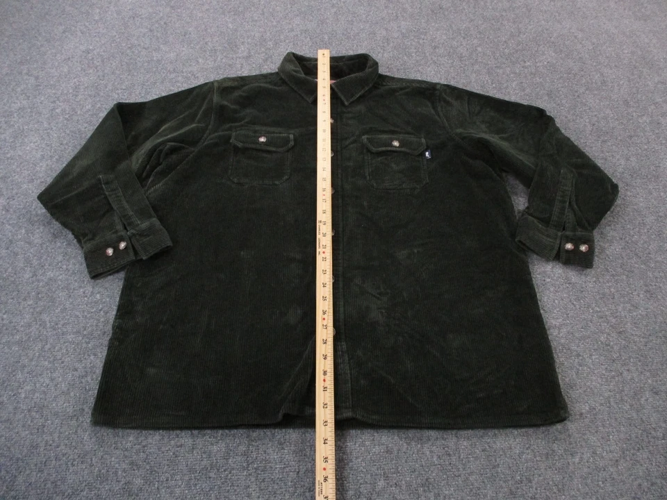Vineyard Vines Shirt Mens XL Green Corduroy Skiff Business Classic Work Heavy - Image 3 of 4