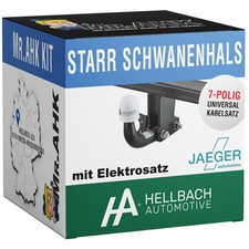 Hellbach Anhängerkupplung starr für MB E-Klasse W210 Limousine mit 7pol E-Satz