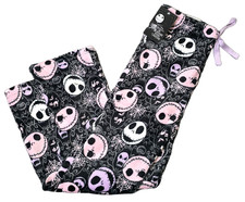 The Nightmare Before Christmas Jack Skellington Comfy Fleece Lounge Pink Pants