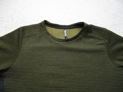 REI Co-op Shirt Mens L Green Active Persuits Grid Fleece Performance Hiking