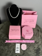 Swarovski x Ariana Grande Silver Crystal Heart Necklace - Packaging Included