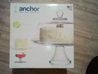 ANCHOR glass cake stand vintage glass