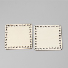 4 Pcs Round Bag Bottom Shaper Pad Diy Crocheting Wood Base Basket Plate