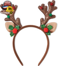 Deer Antlers Headbands for Women Reindeer Antlers Headband Cute Deer Ears Headba
