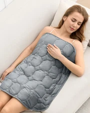 Weighted Lap Blanket 7lbs, Cozy Luxury Crystal Velvet Weighted Blanket for Ad...