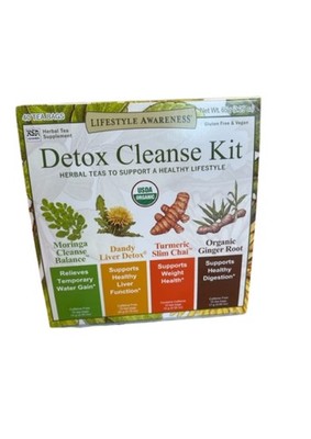 Detox Cleanse Kit, Herbal Teas to Support a Healthy Lifestyle 40 teabags