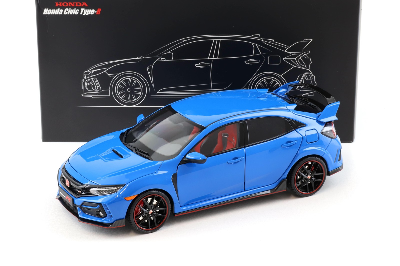 1:18 Lcd Models Honda Civic Type-R FK8 Racing Blue 2020 Lcd18005B-Rb