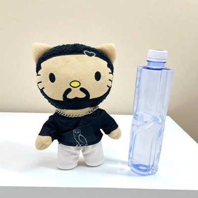 Hello Kitty Drake Plush Toy, 24cm Cute Soft Stuffed Doll, Adorable Rap Crossover