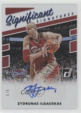2017 Panini Donruss Significant Signatures Green 5/5 Zydrunas Ilgauskas Auto 7y2