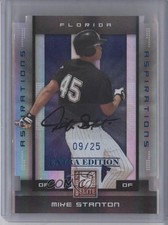 2008 Donruss Elite Extra Edition 9/25 Giancarlo Stanton Mike #74 Auto 0g4