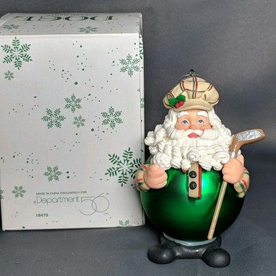 TITLE (CHANGE):Department 56 Golfing Santa Christmas Ornament Holiday Decor Gol