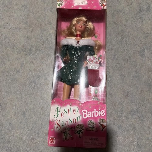 New Barbie Vintage 1997 Festive Season Christmas Special #18909 Doll