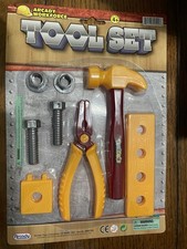 Toy Tool Play Set With Hammer And Pliers. New 