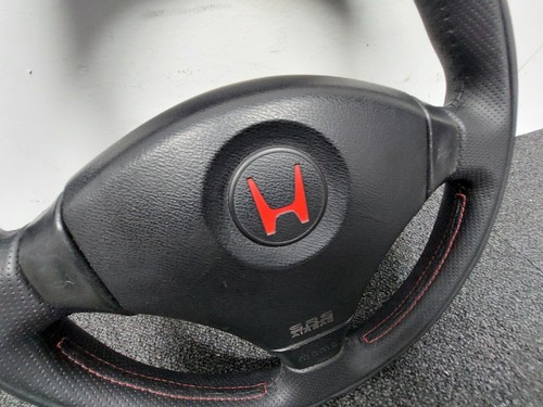 A+ condition HONDA GENUINE CIVIC EK9 EK4 MOMO Steering Wheel Red H Japan RARE - Picture 9 of 16