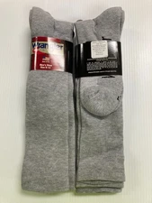 New, Wrangler Pro Gear Over the Calf Ultra-Dri Boot Sock, Large, Grey, 12 pairs