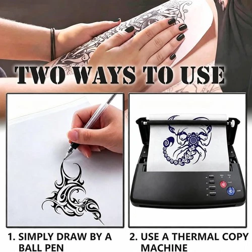 Beoncall Tattoo Transfer Paper 50Pcs Tattoo Stencil Paper Printer | 4 Layers ... image 4