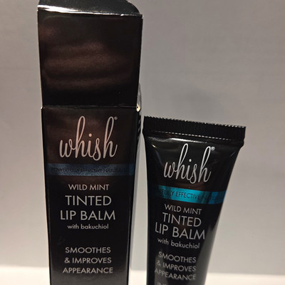 whish Wild Mint Tinted Lip Balm - Bakuchiol, Intensely Moisturizes