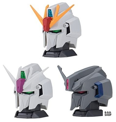 Mobile Suit Z Gundam EXCEED MODEL ZETA HEAD Full Set of 3 Gashapon Toys