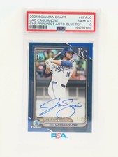 2024 Bowman Draft Jac Caglianone Chrome Prospect True Blue Auto /150 PSA 10