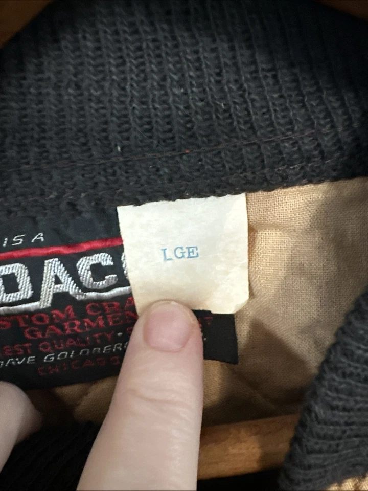 1950 s New Old Stock DACO Quilted Puffer Jacket Rare Color Size L - Image 4 of 4