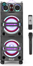 Portable Bluetooth PA Speaker System - 2000W Active Powered Outdoor Bluetooth Sp