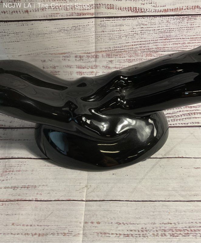 Mcm Vtg Ceramic Haeger Eternity Circle Of Love Sculpture Art Deco Original Tag